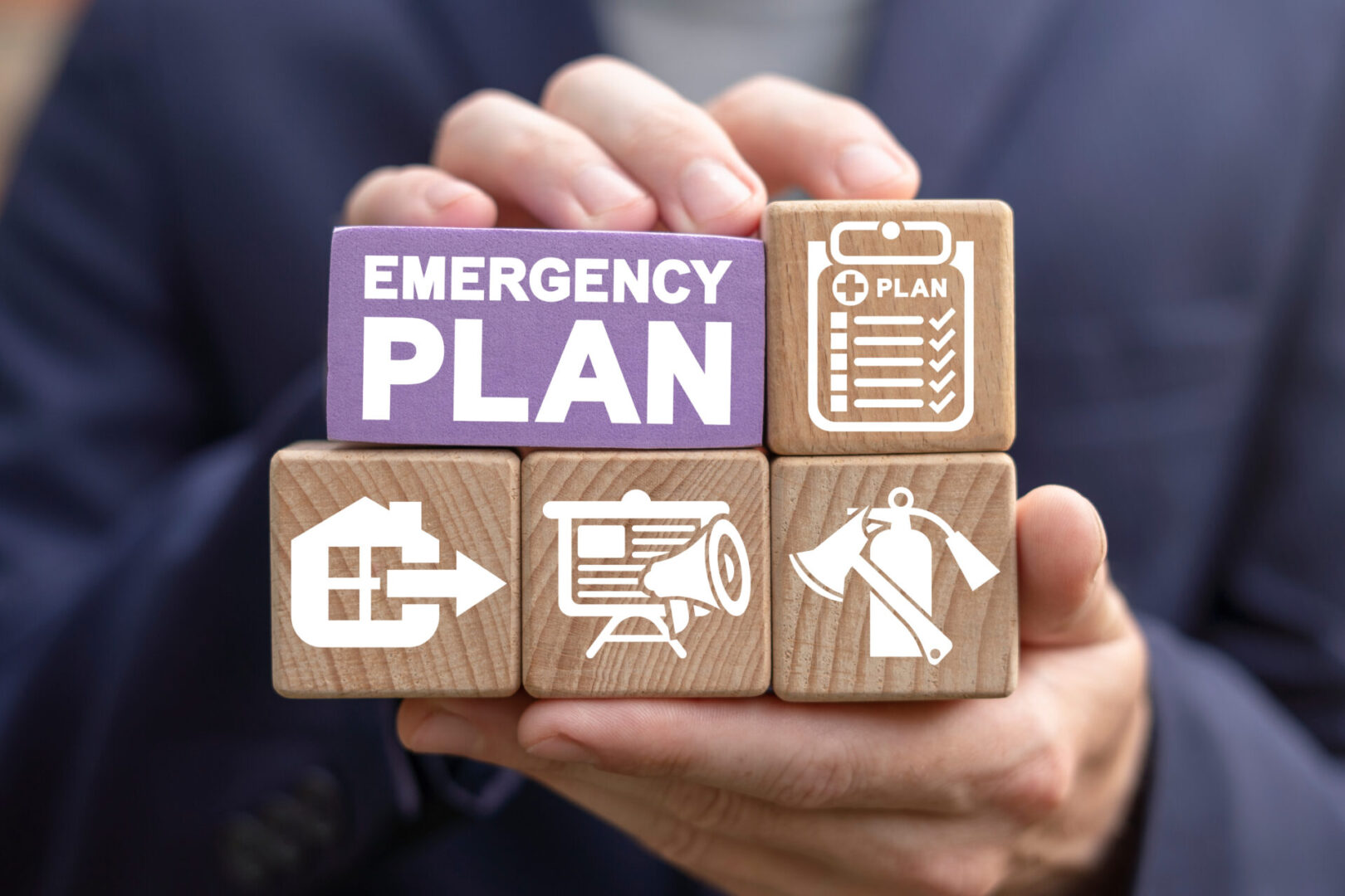 Concept of Emergency Preparedness Plan. Business Evacuation Trai